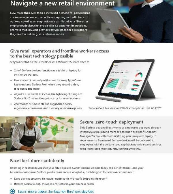 Navigate a New Retail Environment with Surface