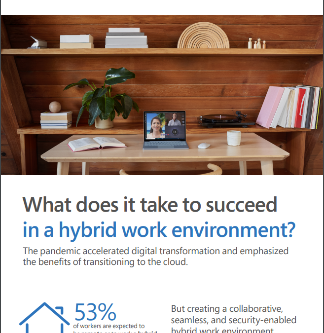 What does it take to succeed in a hybrid work environment?